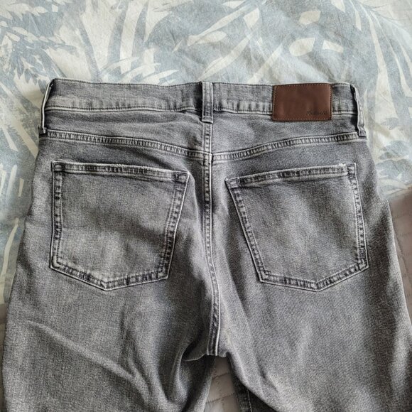 NEW MADEWELL Jeans Men Slim Authentic Flex Denim Gray Stretch Comfort 32 X 32 - Picture 6 of 9